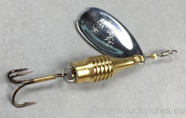 Nils Master BINGO Spinner 6 Gramm, Farbe: 07 Silber-Messing-Rot-Gepunktet-Schwarz-Gestreift